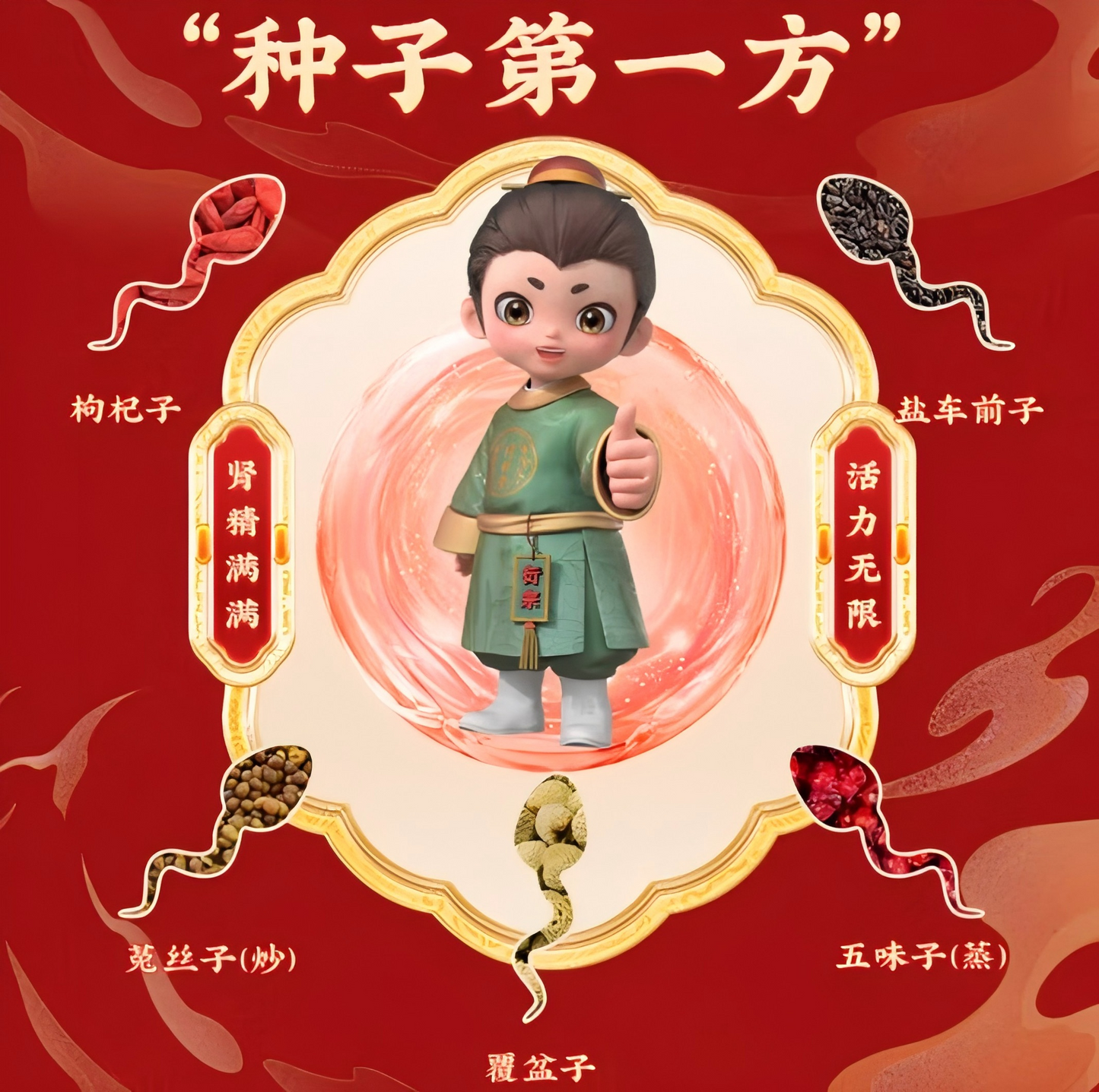 五子衍宗丸 Wuzi Yanzong Pills 不育 补肾 阳痿 遗精 早泄