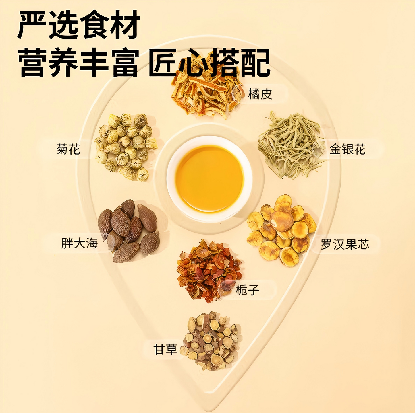北京同仁堂 胖大海罗汉果茶120克(5克*24) 独立袋装 养生茶 润肺 祛痰