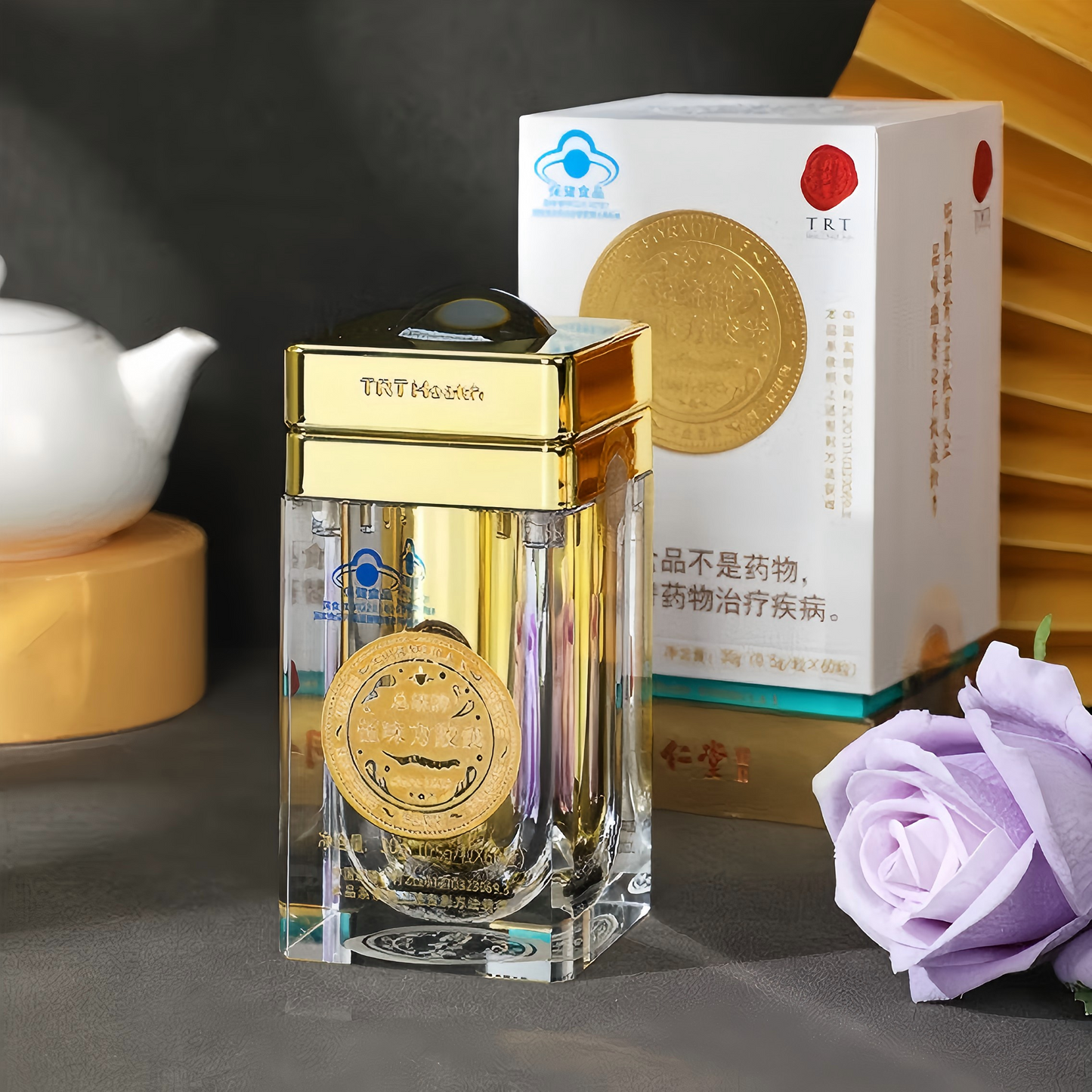 北京同仁堂 总统牌伍味方胶囊 30g(60粒)礼盒装 冬虫夏草铁皮石斛 礼盒装