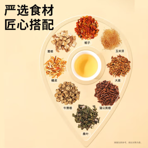 玉米须桑叶茶150g  养生茶 玉米须茶大麦桑叶栀子茶包独立袋装 【5g*30袋】 降血压 降三高