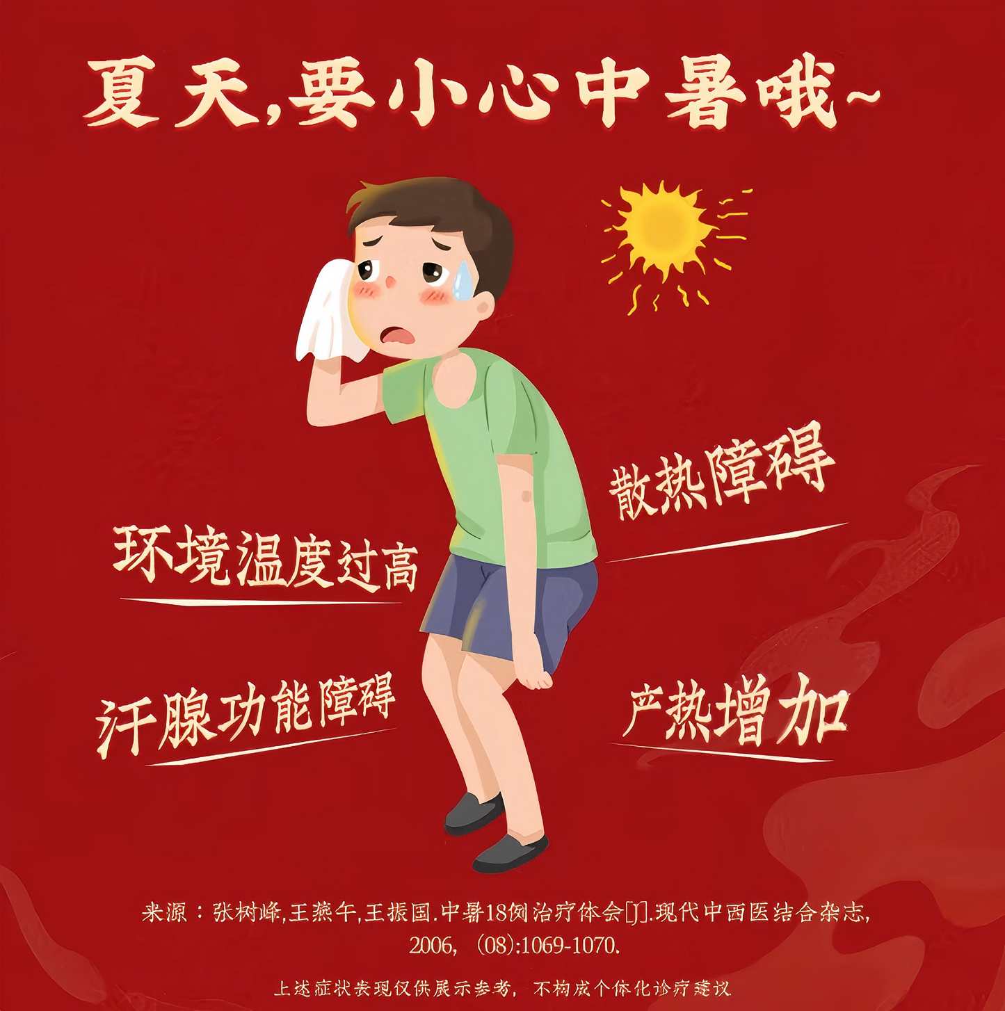 藿香正气丸(浓缩丸) 中暑 头痛 胸闷 腹胀 腹泻 清热