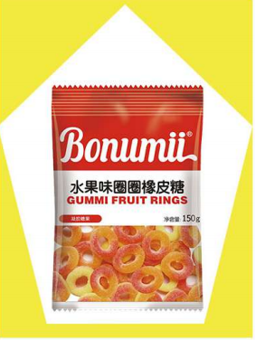 宝奴咪水果味圈圈橡皮糖 BONUMIGUMMI CANDY GUMMI FRUIT RINGS