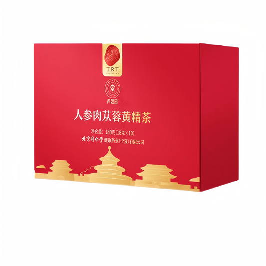 北京同仁堂 人参肉苁蓉黄精茶180克(18克*10袋)男性滋补送礼养生茶 壮阳