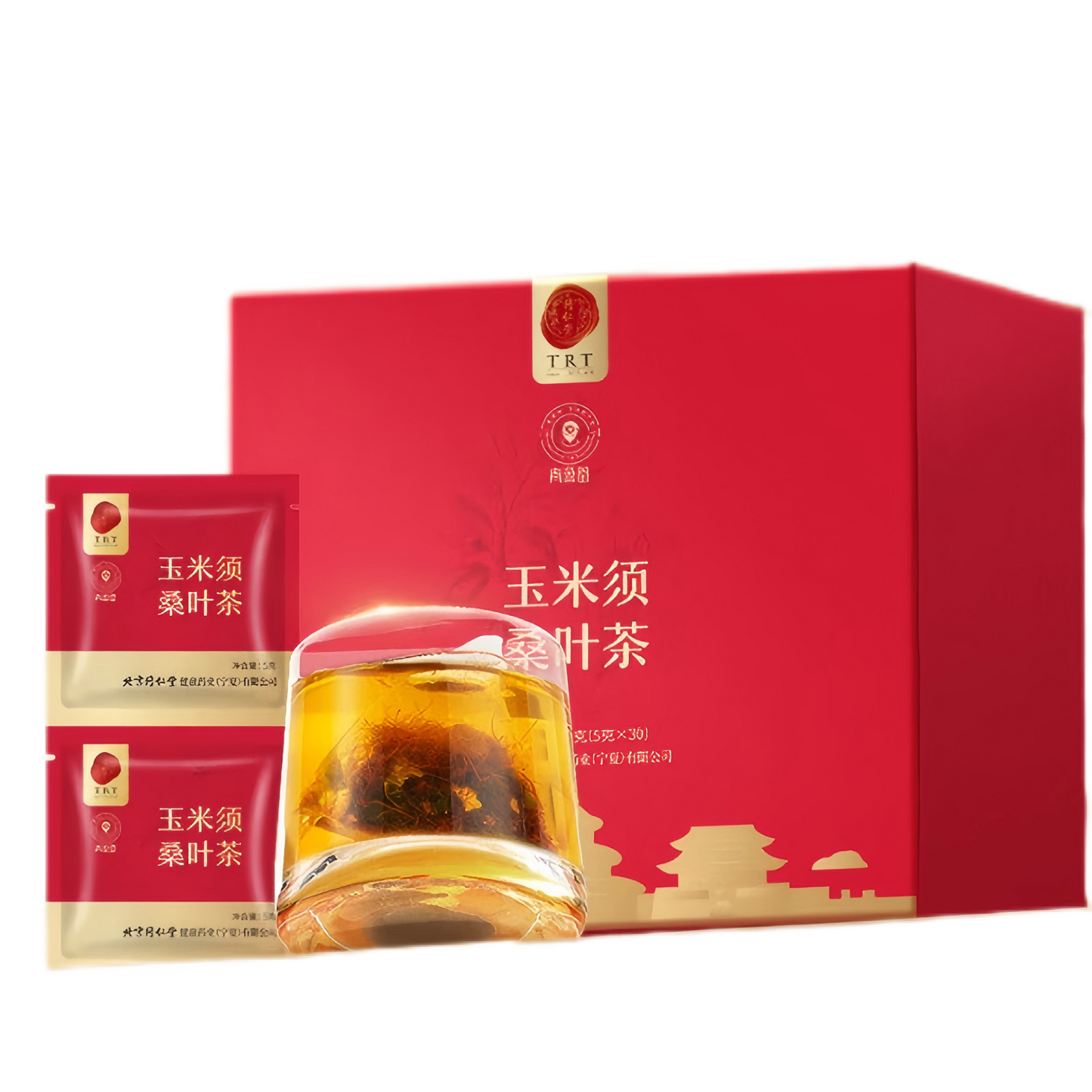 玉米须桑叶茶150g  养生茶 玉米须茶大麦桑叶栀子茶包独立袋装 【5g*30袋】 降血压 降三高
